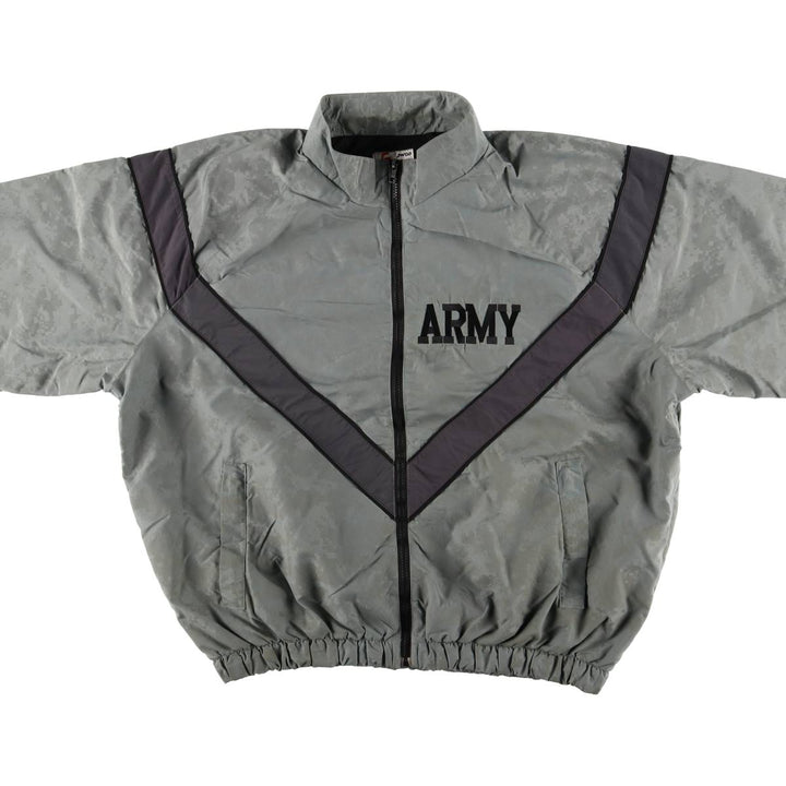 Authentic US Army Skilcraft PFU Training Jacket, Nylon, Made in USA, Large Nylon gray type Vintage Second Hand