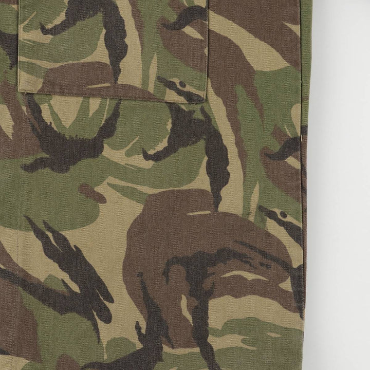 Authentic Dutch Army Camouflage Woodland Camo Military Field Jacket, Men's, Size XL, Vintage cotton Khaki type sage green Vintage Second Hand