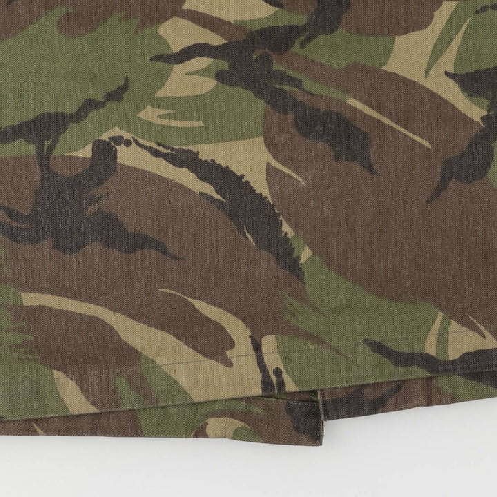 Authentic Dutch Army Camouflage Woodland Camo Military Field Jacket, Men's, Size XL, Vintage cotton Khaki type sage green Vintage Second Hand