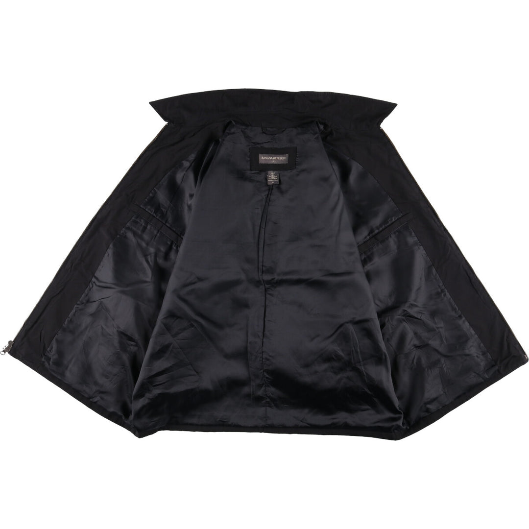 2000'S Banana Republic windbreaker, men's size XL polyester black type Vintage Second Hand