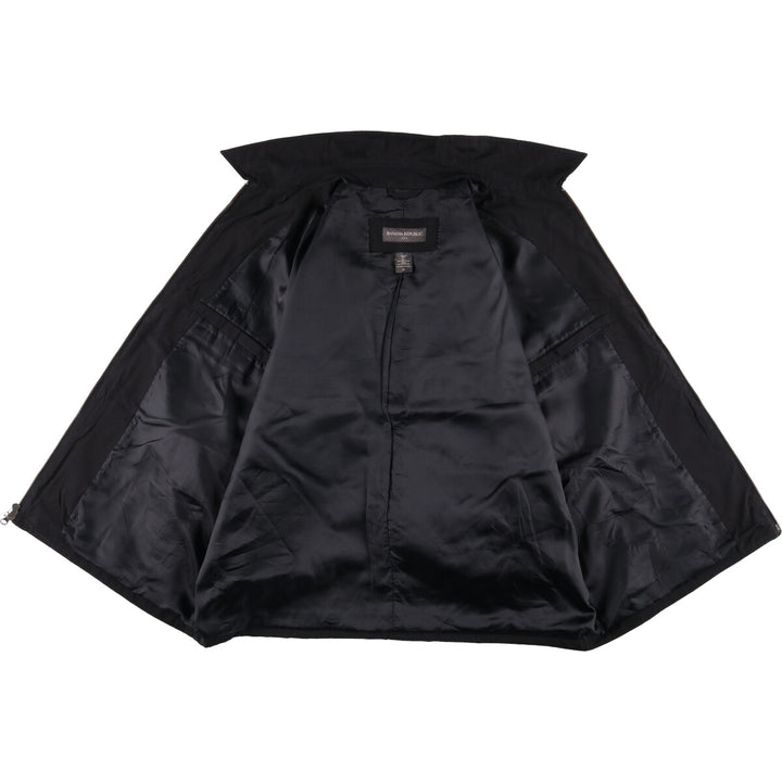 2000'S Banana Republic windbreaker, men's size XL polyester black type Vintage Second Hand