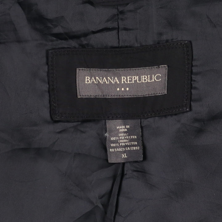 2000'S Banana Republic windbreaker, men's size XL polyester black type Vintage Second Hand