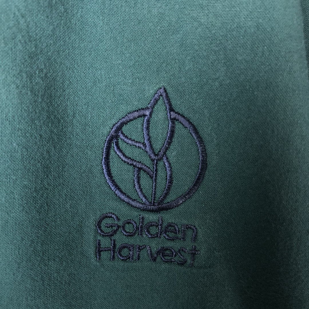 Vintage 90'S DUNBROOKE IMAGES cotton blouson, made in the USA, size L, men's cotton green type Vintage Second Hand