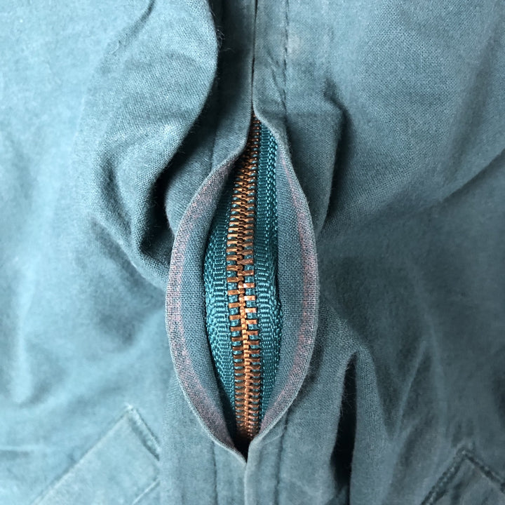 Vintage 90'S DUNBROOKE IMAGES cotton blouson, made in the USA, size L, men's cotton green type Vintage Second Hand