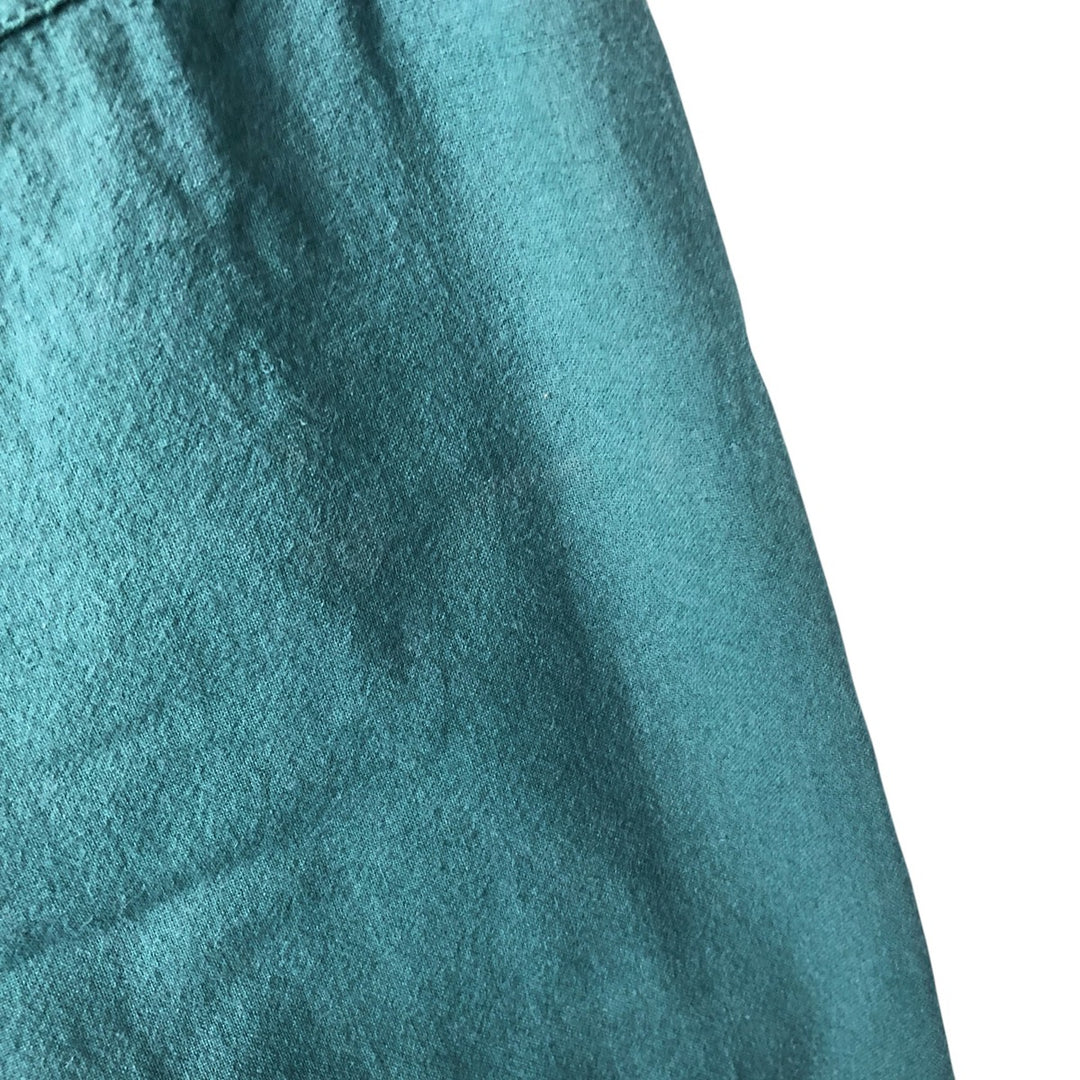 Vintage 90'S DUNBROOKE IMAGES cotton blouson, made in the USA, size L, men's cotton green type Vintage Second Hand