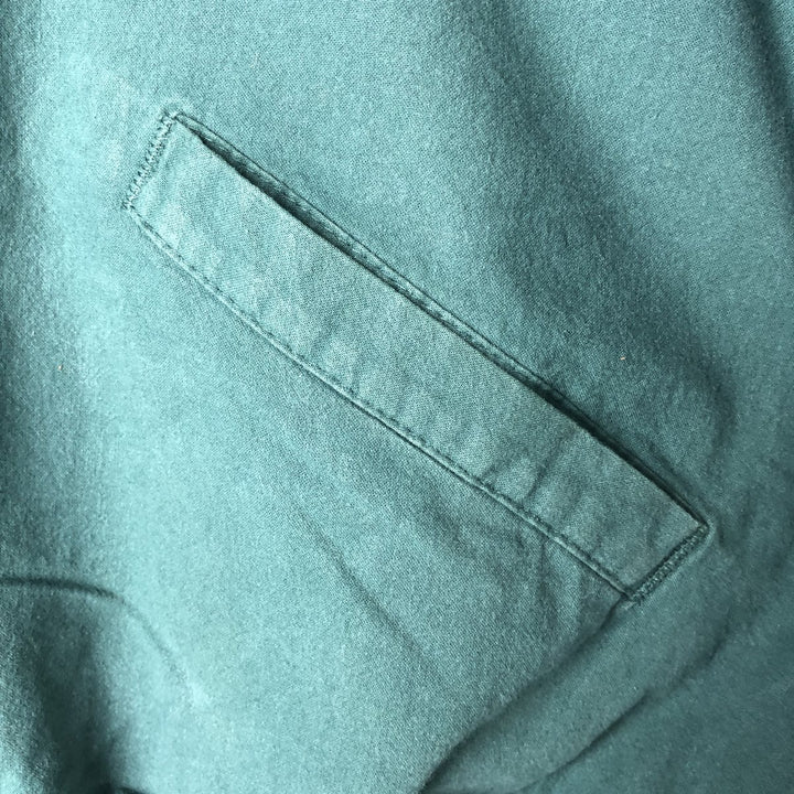 Vintage 90'S DUNBROOKE IMAGES cotton blouson, made in the USA, size L, men's cotton green type Vintage Second Hand
