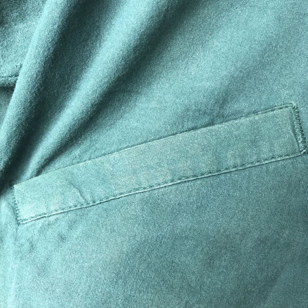 Vintage 90'S DUNBROOKE IMAGES cotton blouson, made in the USA, size L, men's cotton green type Vintage Second Hand