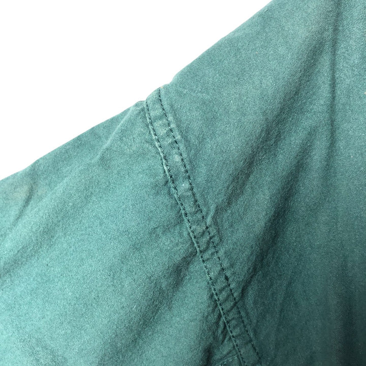 Vintage 90'S DUNBROOKE IMAGES cotton blouson, made in the USA, size L, men's cotton green type Vintage Second Hand