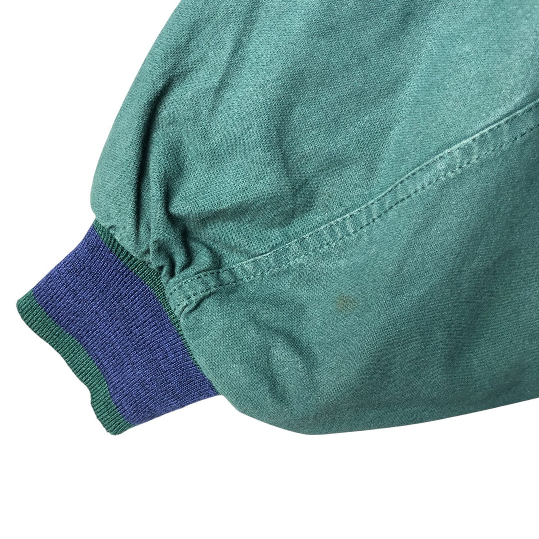 Vintage 90'S DUNBROOKE IMAGES cotton blouson, made in the USA, size L, men's cotton green type Vintage Second Hand