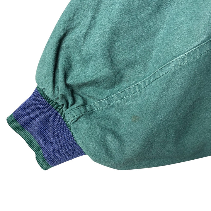 Vintage 90'S DUNBROOKE IMAGES cotton blouson, made in the USA, size L, men's cotton green type Vintage Second Hand