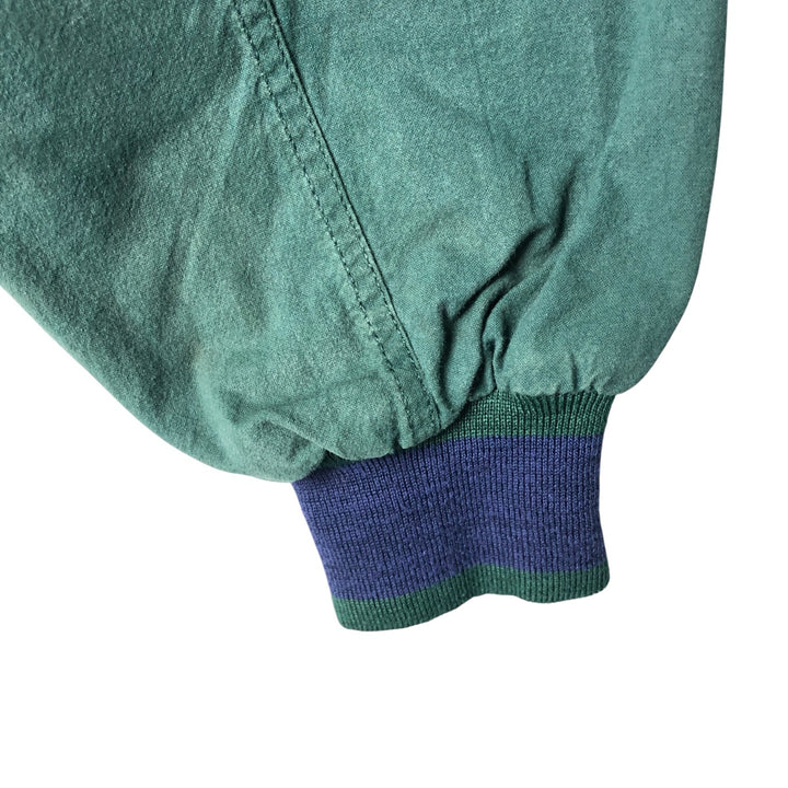 Vintage 90'S DUNBROOKE IMAGES cotton blouson, made in the USA, size L, men's cotton green type Vintage Second Hand