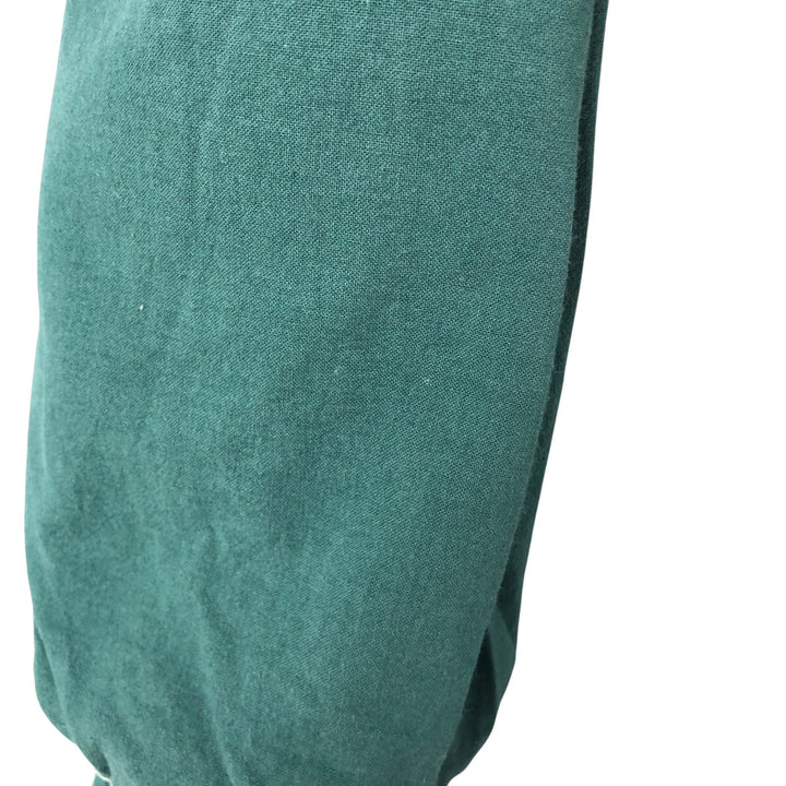 Vintage 90'S DUNBROOKE IMAGES cotton blouson, made in the USA, size L, men's cotton green type Vintage Second Hand