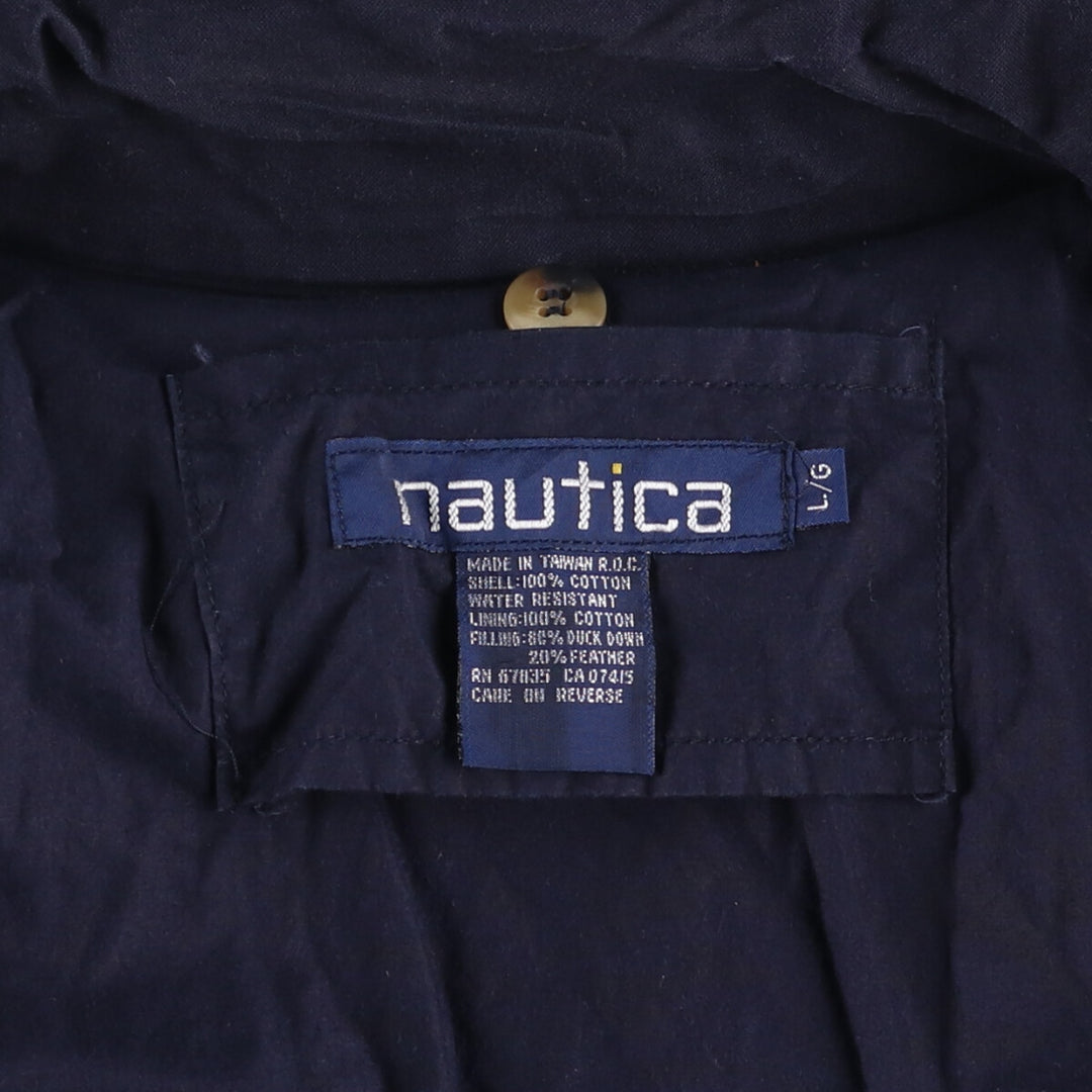 90'S Nautica sailing jacket, men's size L, vintage cotton Beige type Vintage Second Hand