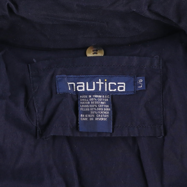 90'S Nautica sailing jacket, men's size L, vintage cotton Beige type Vintage Second Hand