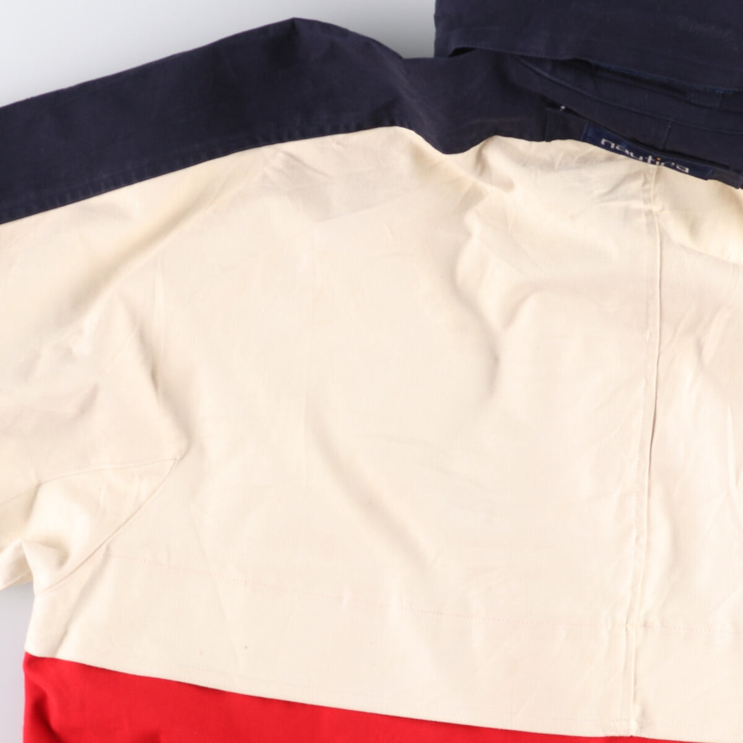 90'S Nautica sailing jacket, men's size L, vintage cotton Beige type Vintage Second Hand