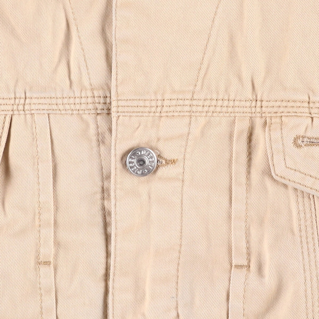 Diesel Industry Trucker-Style Cotton Twill Jacket, Made in Italy, Men's Size XL cotton Beige type Vintage Second Hand