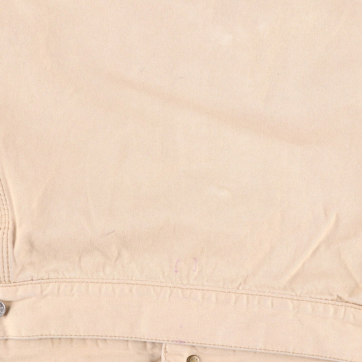 Diesel Industry Trucker-Style Cotton Twill Jacket, Made in Italy, Men's Size XL cotton Beige type Vintage Second Hand
