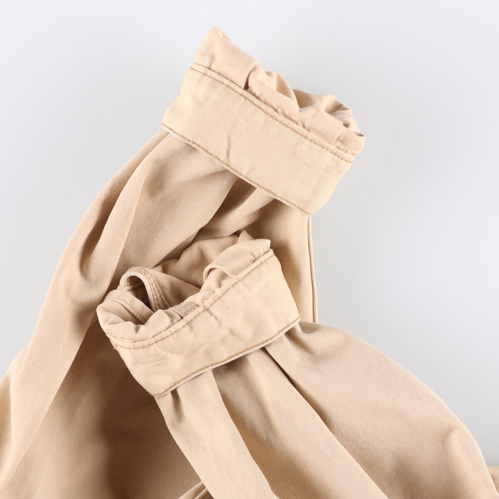 Diesel Industry Trucker-Style Cotton Twill Jacket, Made in Italy, Men's Size XL cotton Beige type Vintage Second Hand
