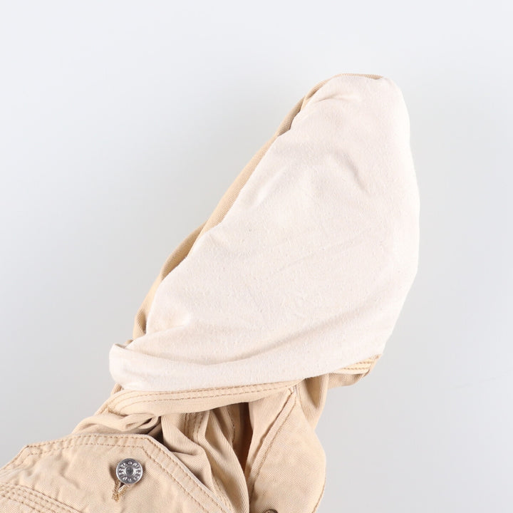 Diesel Industry Trucker-Style Cotton Twill Jacket, Made in Italy, Men's Size XL cotton Beige type Vintage Second Hand