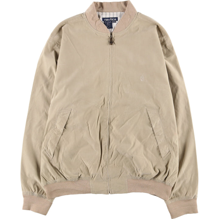 90'S Vintage Nautica Blouson, Men's, XXL polyester Beige type Vintage Second Hand