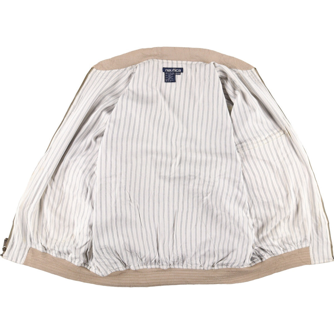 90'S Vintage Nautica Blouson, Men's, XXL polyester Beige type Vintage Second Hand
