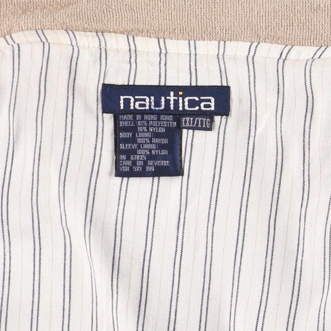 90'S Vintage Nautica Blouson, Men's, XXL polyester Beige type Vintage Second Hand