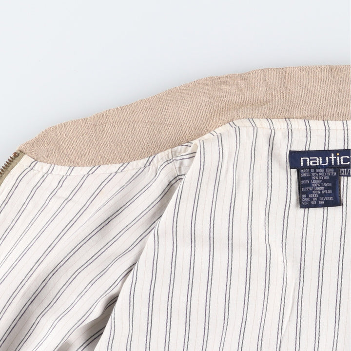 90'S Vintage Nautica Blouson, Men's, XXL polyester Beige type Vintage Second Hand