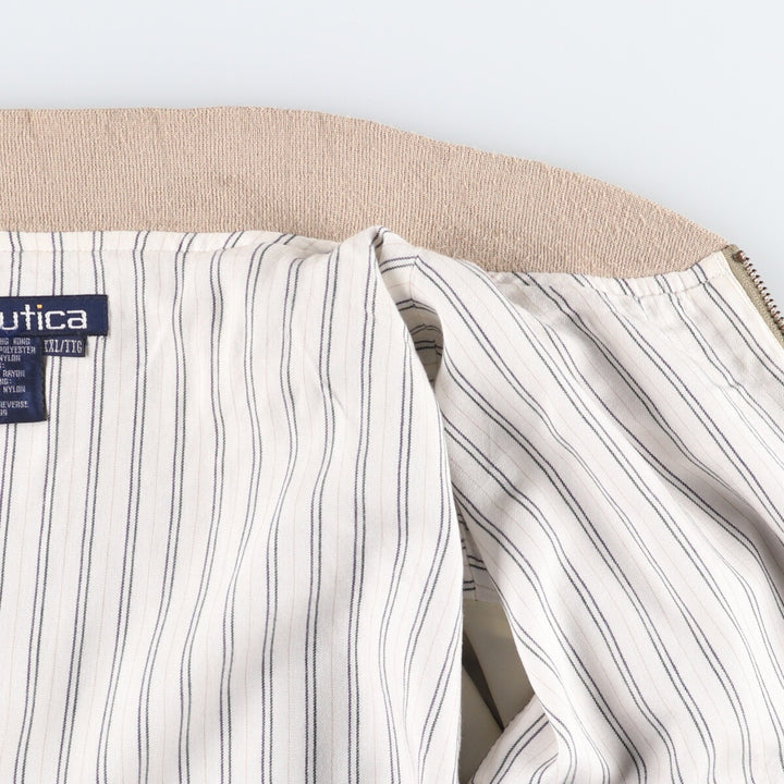 90'S Vintage Nautica Blouson, Men's, XXL polyester Beige type Vintage Second Hand