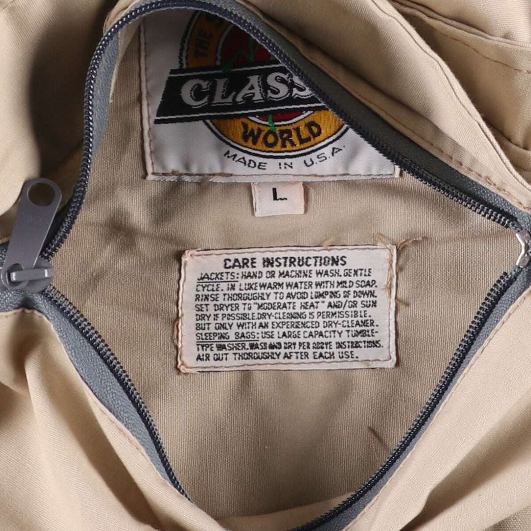 Vintage 1980'S CLASS-5 Reversible Anorak Parka, Made in USA, Men's Size L unclear Beige type Vintage Second Hand