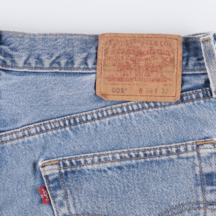 00'S Levi's 501-0193 Straight Denim Pants for Men, W35 cotton blue type Vintage Second Hand
