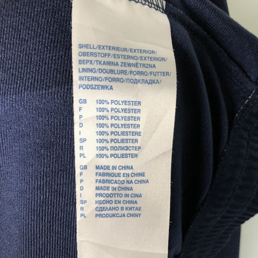 Reebok Jersey Track Jacket, Men's Size Medium polyester navy blue type Vintage Second Hand