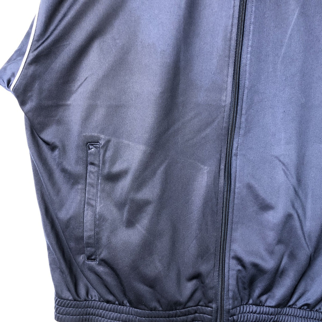 Reebok Jersey Track Jacket, Men's Size Medium polyester navy blue type Vintage Second Hand