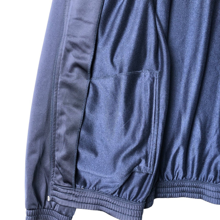 Reebok Jersey Track Jacket, Men's Size Medium polyester navy blue type Vintage Second Hand