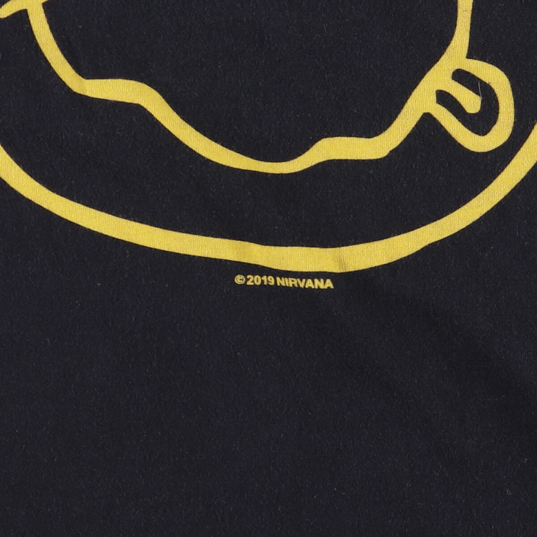 NIRVANA Nirvana Band T-shirt, Band T, Men's S size unclear black type Vintage Second Hand