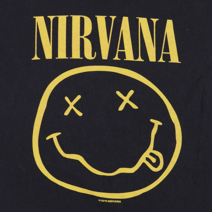 NIRVANA Nirvana Band T-shirt, Band T, Men's S size unclear black type Vintage Second Hand
