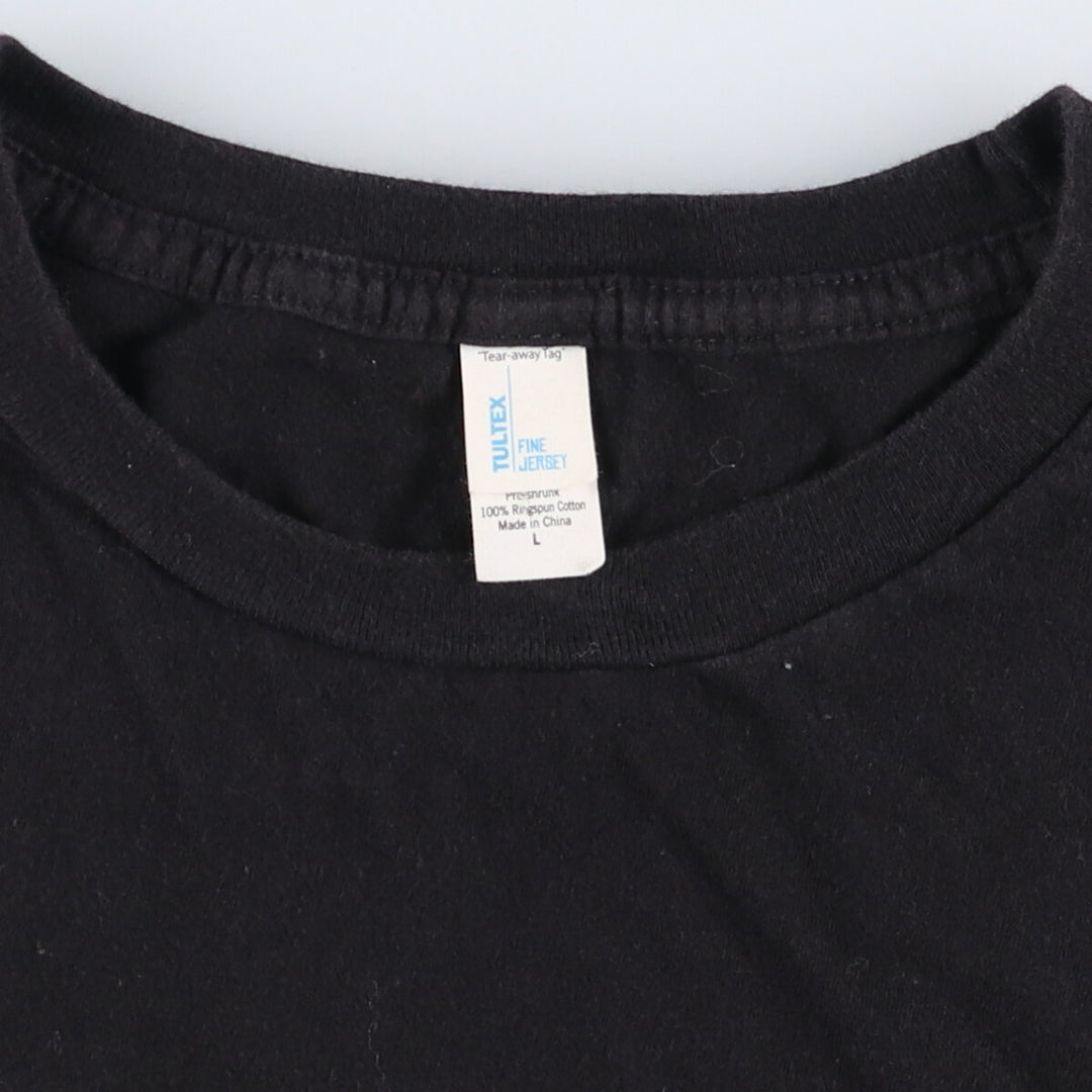 TULTEX SUBLIME band T-shirt, men's size L cotton black type Vintage Second Hand