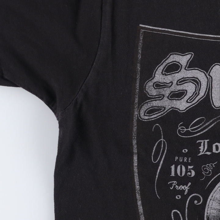 TULTEX SUBLIME band T-shirt, men's size L cotton black type Vintage Second Hand