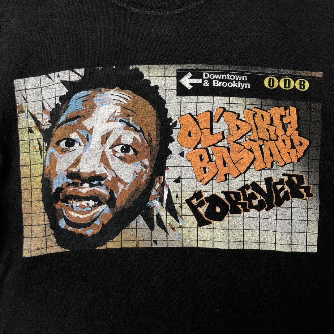 OL'DIRTY BASTARD Rap T-shirt, Men's M size cotton black type Vintage Second Hand