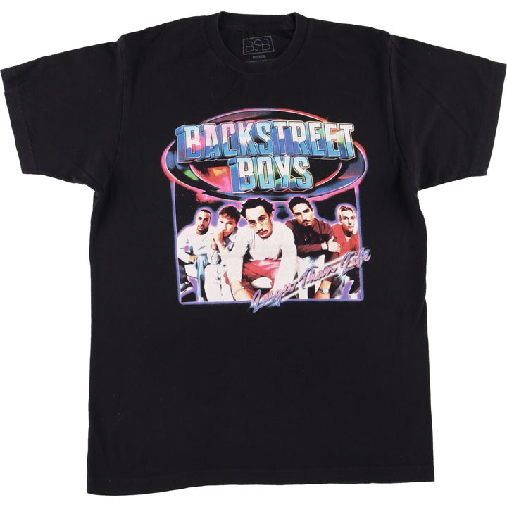 BACKSTREETBOYS Backstreet Boys Band T-Shirt, Men's Size Medium cotton black type Vintage Second Hand