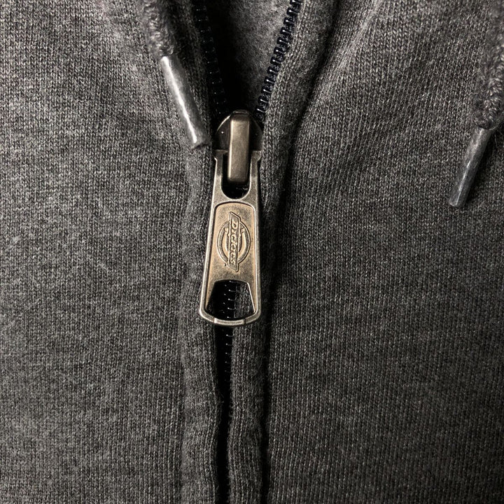 Dickies Sweat Full Zip Hoodie Men's XXL cotton gray type Vintage Second Hand