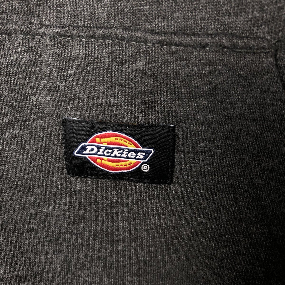 Dickies Sweat Full Zip Hoodie Men's XXL cotton gray type Vintage Second Hand