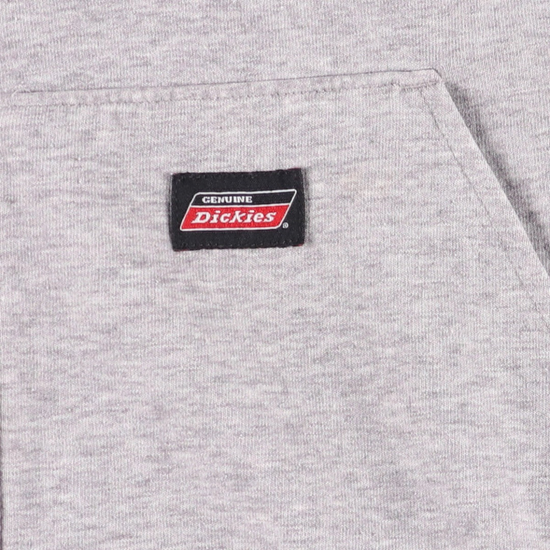 Dickies Sweat Full Zip Hoodie Men's XXL cotton gray type Vintage Second Hand