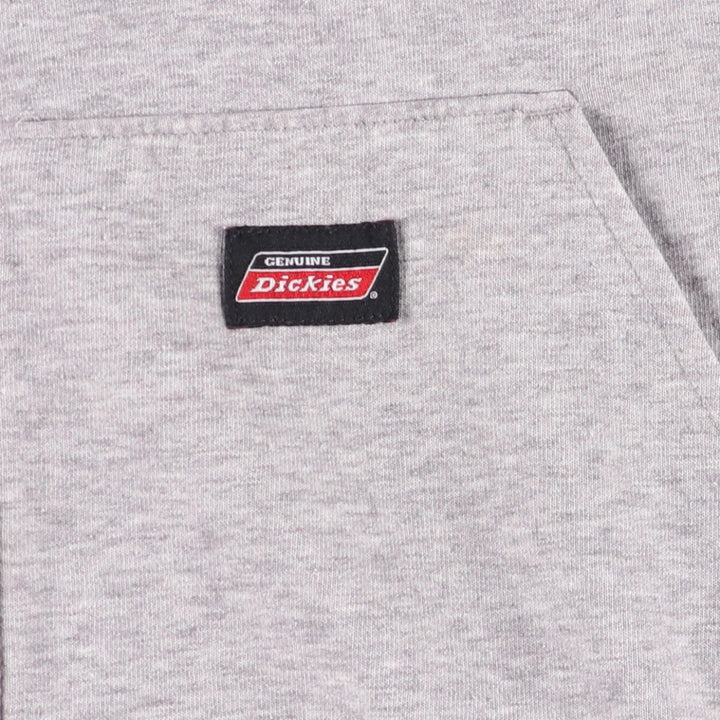 Dickies Sweat Full Zip Hoodie Men's XXL cotton gray type Vintage Second Hand
