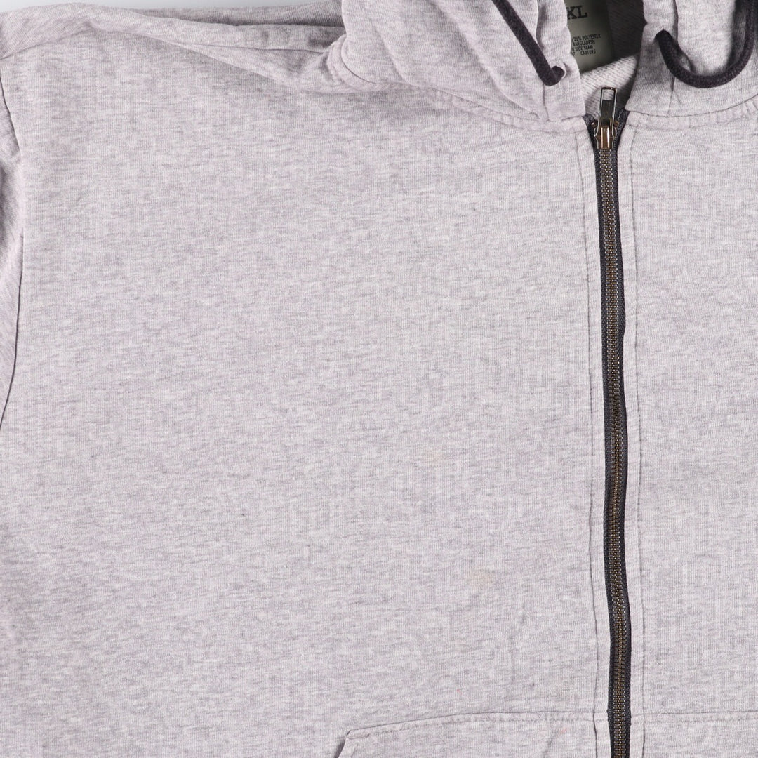 Dickies Sweat Full Zip Hoodie Men's XXL cotton gray type Vintage Second Hand