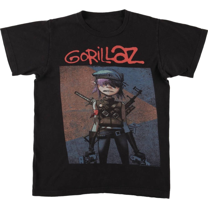 GORILLAZ Gorillaz Band T-shirt Band T Men's S size unclear black type Vintage Second Hand