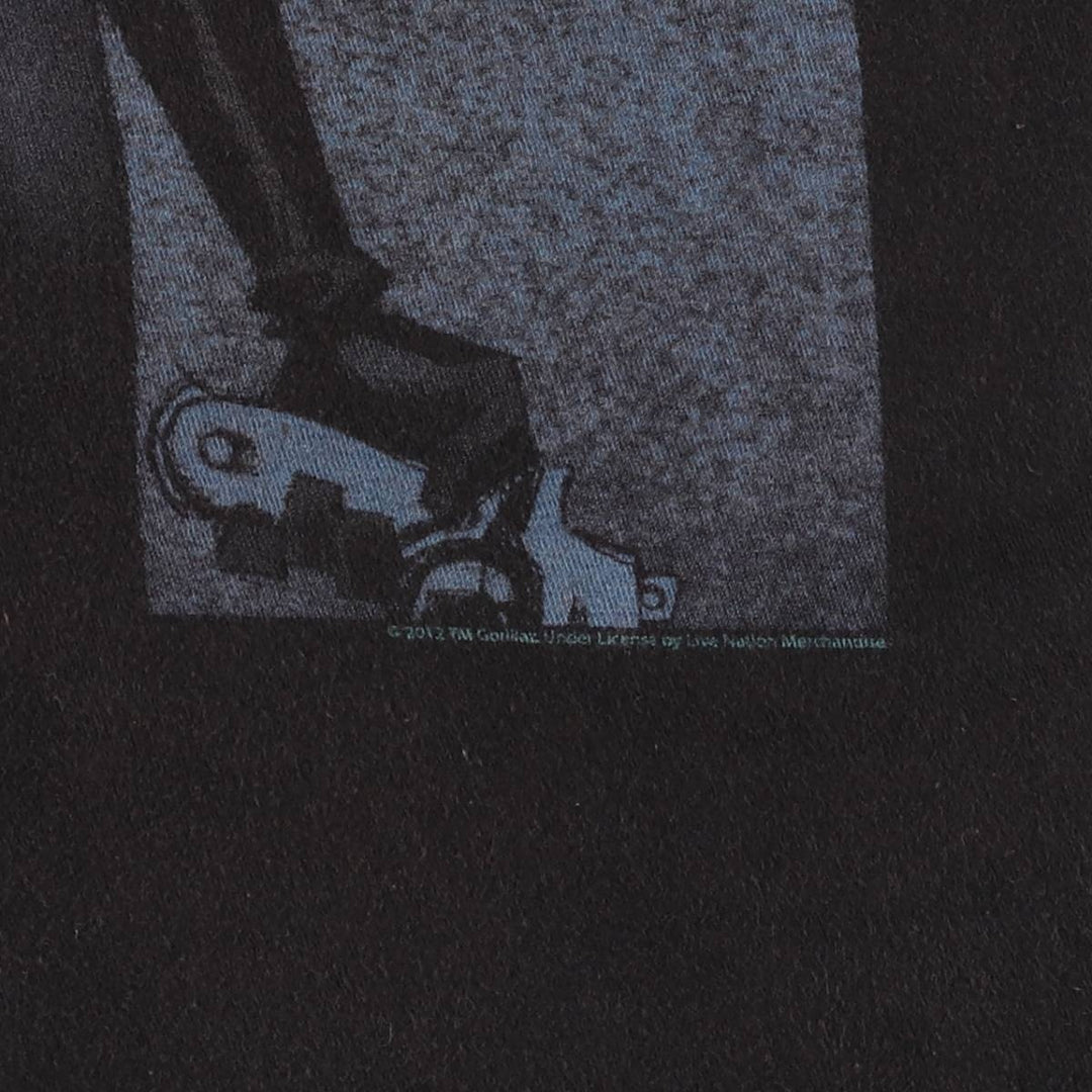 GORILLAZ Gorillaz Band T-shirt Band T Men's S size unclear black type Vintage Second Hand