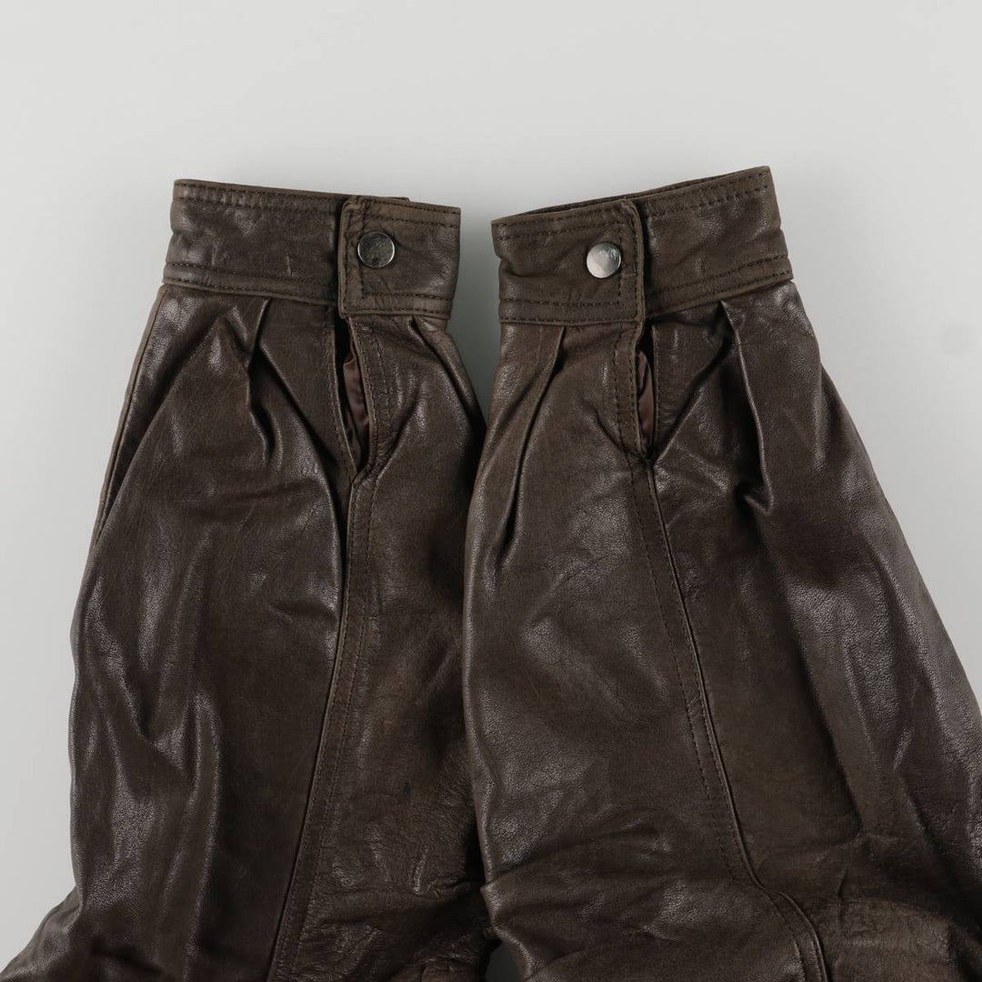 1970'S - REED SPORTSWEAR Leather Blouson, Men's XL, Vintage genuine leather brown type Vintage Second Hand