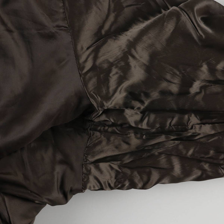 1970'S - REED SPORTSWEAR Leather Blouson, Men's XL, Vintage genuine leather brown type Vintage Second Hand