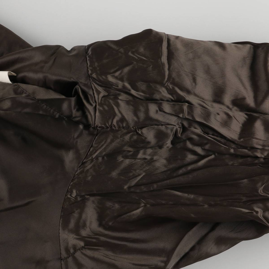 1970'S - REED SPORTSWEAR Leather Blouson, Men's XL, Vintage genuine leather brown type Vintage Second Hand