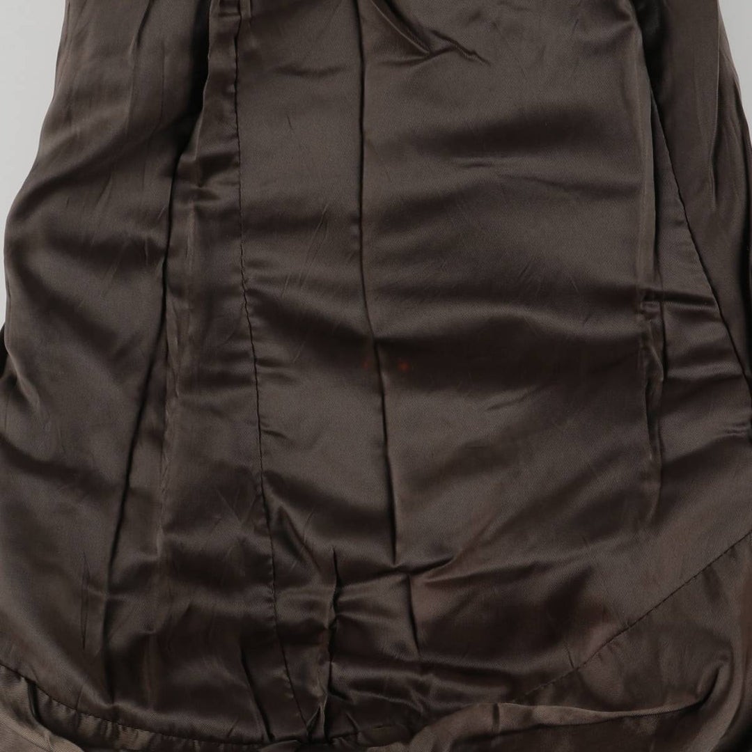 1970'S - REED SPORTSWEAR Leather Blouson, Men's XL, Vintage genuine leather brown type Vintage Second Hand